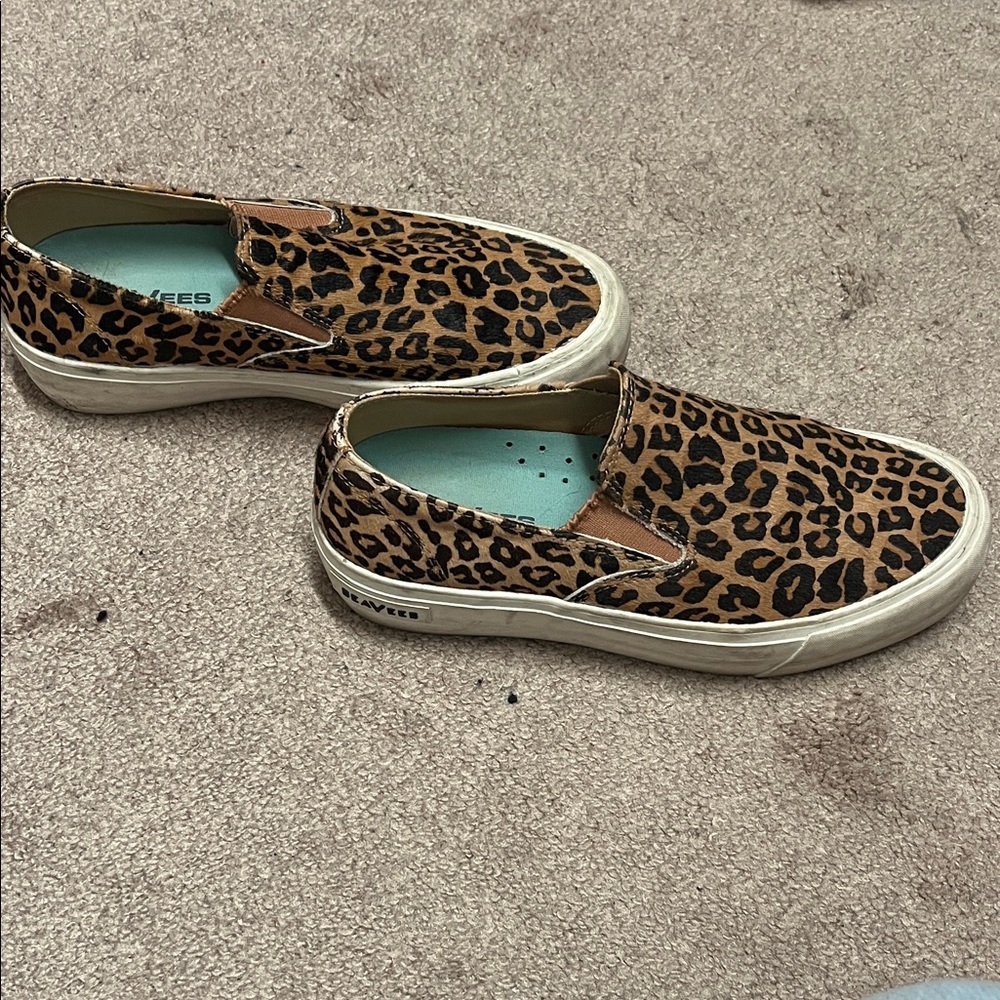 SeaVees Leopard Print Slip-On Sneakers